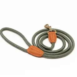 Great & Small Country Rope Trigger Dog Lead Green Hot