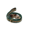Great & Small Country Woven Dog Lead Green/Orange New