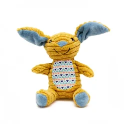 Great & Small Cuddle Me Knots Great & Small Cuddle Me Knot Yellow Rabbit Dog Toy Discount