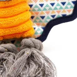 Great & Small Cuddle Me Knots Great & Small Cuddle Me Knot Orange Bat Dog Toy Clearance