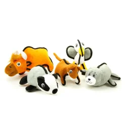 Great & Small Cuddly But Tough Stoat Dog Toy New