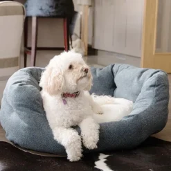 Great & Small Fibre Slumber Dog Bed Navy Outlet