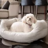 Great & Small Fibre Slumber Dog Bed Cream Outlet
