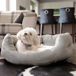 Great & Small Fibre Slumber Dog Bed Grey Sale