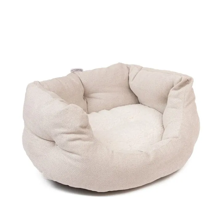 Great & Small Fibre Slumber Dog Bed Cream Outlet