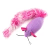 Great & Small Fiesta Plush Mouse Purple with Pink Tail Cat Toy Best