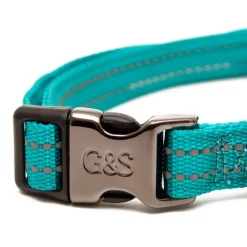 Great & Small Glow Dog Collar Turquoise Sale