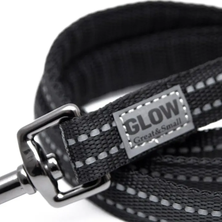 Great & Small Glow Dog Lead Black Outlet