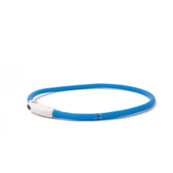 Great & Small Glow LED Rechargeable Dog Collar Blue New