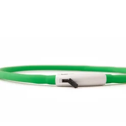 Great & Small Glow LED Rechargeable Dog Collar Green Fashion