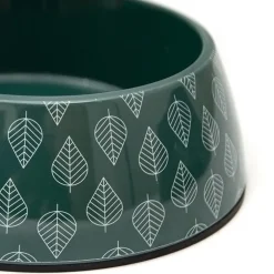 Great & Small Green Leaf Melamine Pet Bowl Online