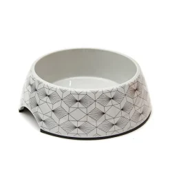Great & Small Grey Art Deco Melamine Pet Bowl Online