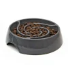 Great & Small Grey Slow Down Swirl Pet Bowl Online