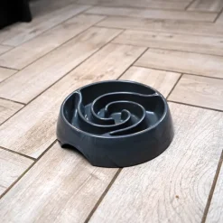 Great & Small Grey Slow Down Swirl Pet Bowl Online