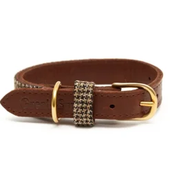 Great & Small Hawkhurst Leather Dog Collar Tweed Discount