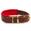 Great & Small Hawkhurst Leather Dog Collar Padded Red Fashion
