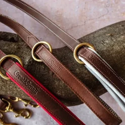 Great & Small Hawkhurst Leather Dog Lead Padded Red Discount