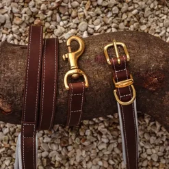 Great & Small Hawkhurst Leather Dog Lead Padded Blue New