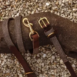Great & Small Hawkhurst Leather Dog Lead Tweed Clearance