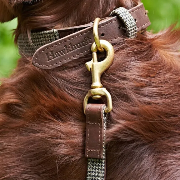 Great & Small Hawkhurst Leather Dog Lead Tweed Clearance