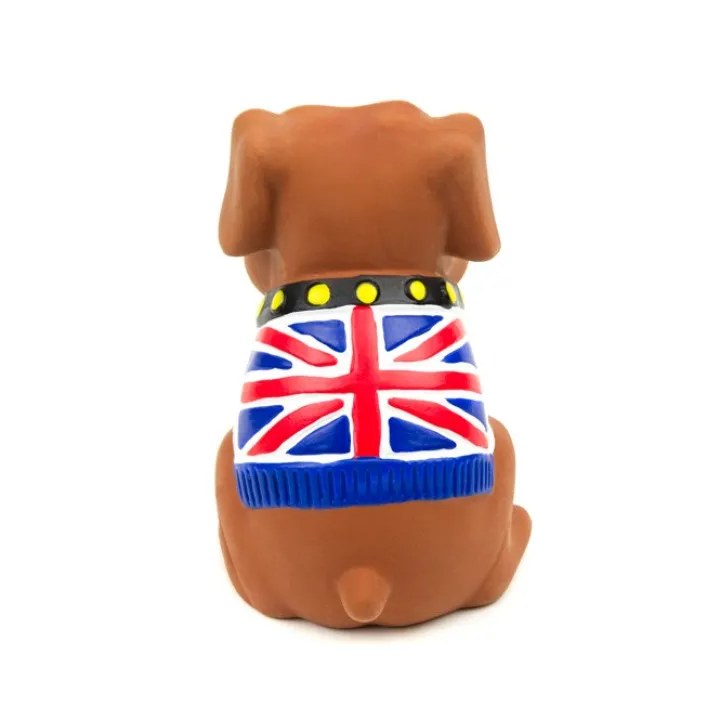 Great & Small Latex British Bulldog Dog Toy Hot