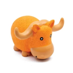 Great & Small Latex Grunting Bull with Horns Dog Toy Online