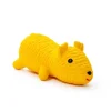 Great & Small Lets Play Latex Squeaky Yellow Bear Dog Toy New
