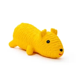 Great & Small Lets Play Latex Squeaky Yellow Bear Dog Toy New