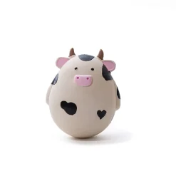 Great & Small Lets Play Latex & Rubber Roly Poly Cow Dog Toy Hot
