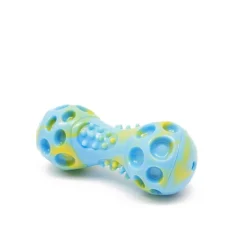 Great & Small Let's Play Loud TPR Dumbbell Dog Toy Large New