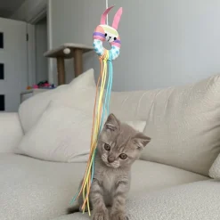 Great & Small Little&Lively Easy Play Weighted Dangler with Bunny Hoop & Tassles Cat Toy Outlet
