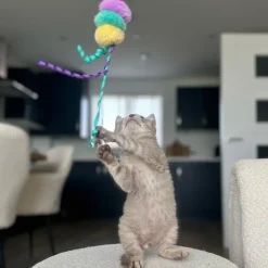 Great & Small Little&Lively Easy Play Weighted Dangler with PomPoms & Bell Cat Toy Discount
