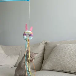 Great & Small Little&Lively Easy Play Weighted Dangler with Bunny Hoop & Tassles Cat Toy Outlet