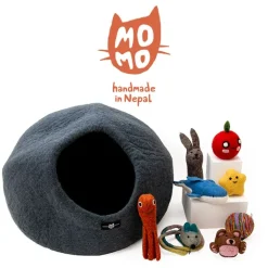 Great & Small MoMo Felt Cave Cat Bed Sale