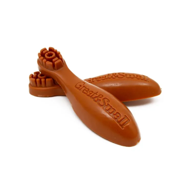 Great & Small Papaya & Coconut Brush Shaped Dog Treat Best