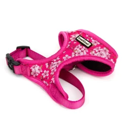Great & Small Penrose Blossom Pink Mesh Dog Harness Fashion