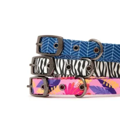 Great & Small Penrose Blue Geometric Dog Collar Sale
