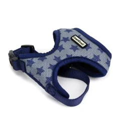 Great & Small Penrose Grey star Mesh Dog Harness New