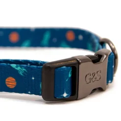 Great & Small Penrose Outer Space Blue Dog Collar Fashion
