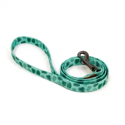 Great & Small Penrose Palm Leaf Green Dog Lead Discount