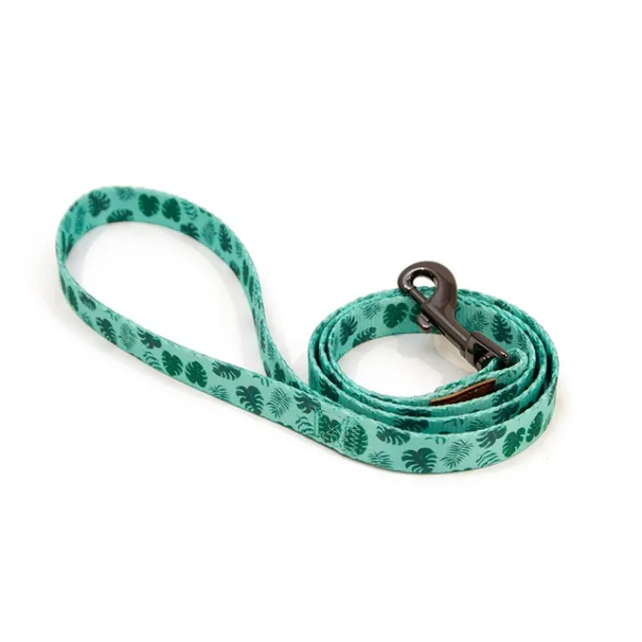 Great & Small Penrose Palm Leaf Green Dog Lead Discount