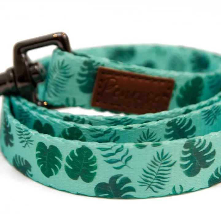 Great & Small Penrose Palm Leaf Green Dog Lead Discount