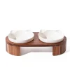 Great & Small Penrose Raised Wooden Stand & Double Cat Bowls Sale