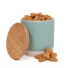Great & Small Penrose Teal Stoneware Jar with Bamboo Lid Best
