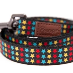 Great & Small Penrose Triple Star Black Dog Lead Fashion