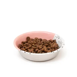 Great & Small Pink Speckle Cat Food Dish Online