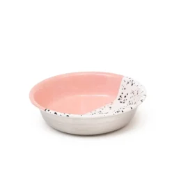 Great & Small Pink Speckle Cat Food Dish Online