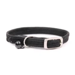 Great & Small Plain Black Cat Collar Clearance