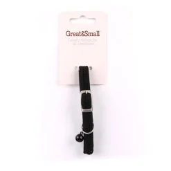 Great & Small Plain Black Cat Collar Clearance
