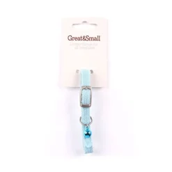 Great & Small Plain Blue Cat Collar Hot